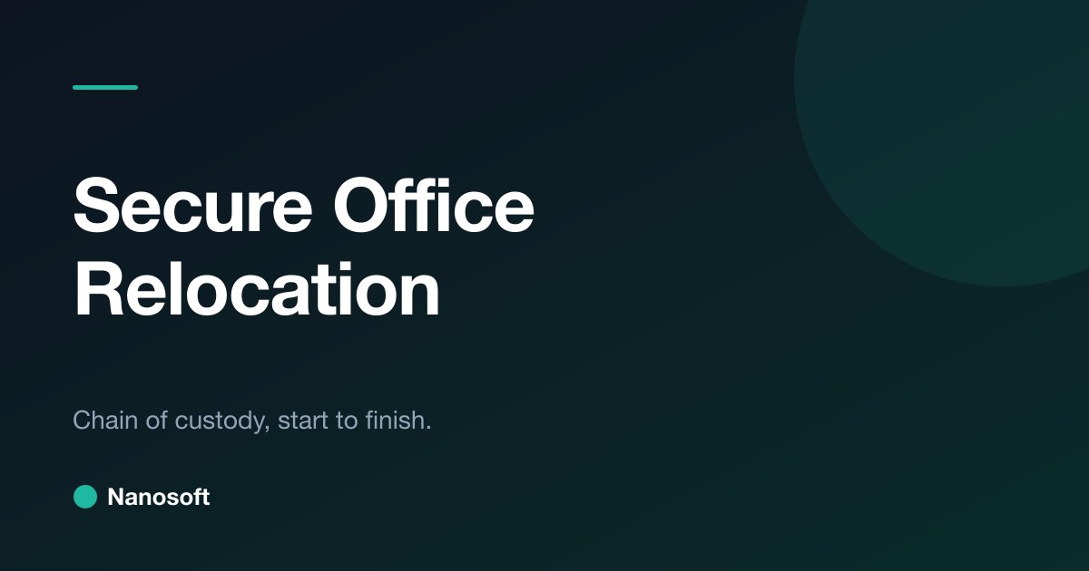 Security Relocation Secure Office Relocation UK | UK-Coordinated EU HQ Moves | Nanosoft ...